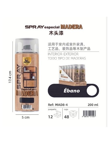 SPRAY 200ML MADERA EBANO