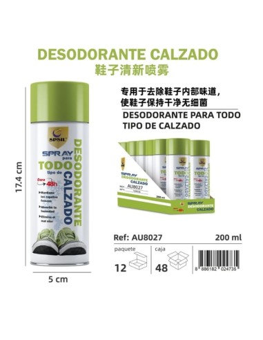 DESODORANTES ZAPATOS  200ML