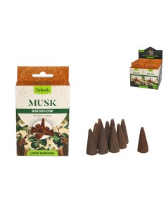 INCIENSO 28G 10 CONOS TULASI MUSK