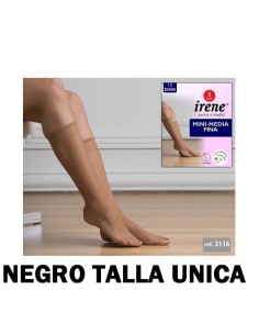 MINI MEDIA NEGRO 15 DEN 2 PARES