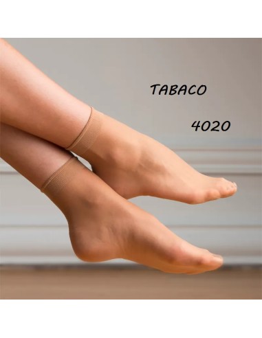 MINI MEDIA TABACO 20DEN 2 PARES TOBILLERO ESPUMA