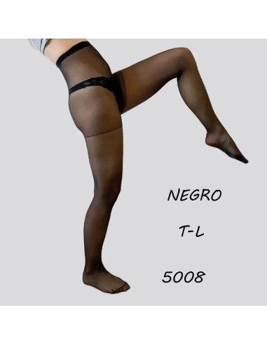 PANTY NEGRO L ESPUMA CON BRAGA SUPERTALLA