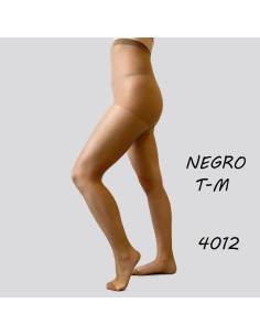 PANTY NEGRO M 15 DEN CON FIBRA LYCRA FINO