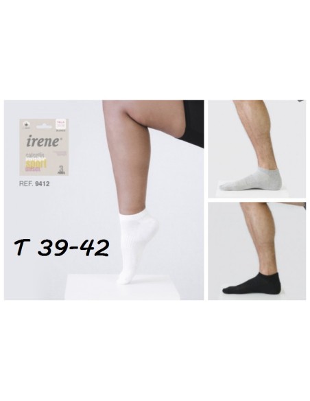 CALCETIN INVISIBLE T39-42 SURTIDO TRANSPIRABLE Y AJUSTABLE