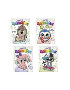 COLOREA ANIMALES GLITTER