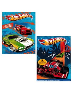 HORWEELS PEGATINAS+COLOREAR