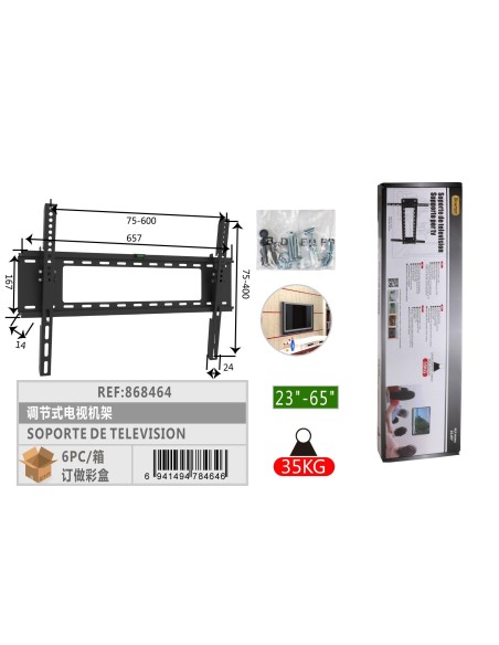 SOPORTE DE TELEVISION 23-65"