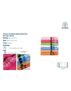 TOALLA 30X50 TOCADOR