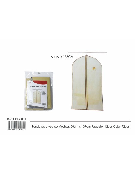 FUNDA VESTIDO 60X137CMS HK19-001/72