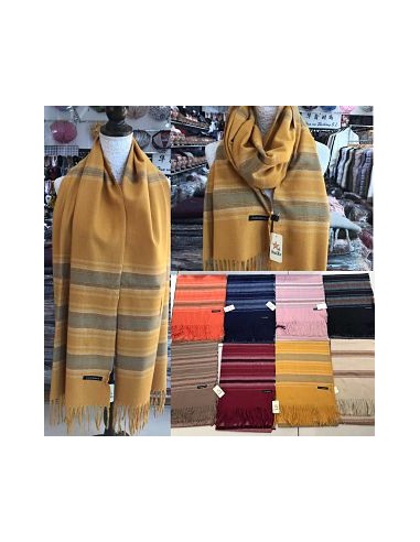 BUFANDA ESTAMPADA LINEAS MUJER