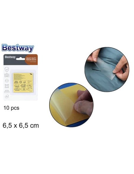 PARCHE DE REPARACION DURO 6.5x6.5CM BLIS