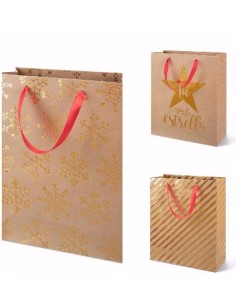 BOLSA REGALO STARST FRIENDS DISEÑOS SURTIDOS 18X10X24 CM