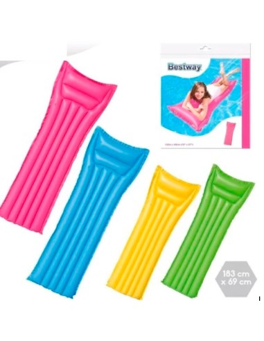 COLCHONETA HINCHABLE COLORES SURTIDOS BOLSA BW 183X69 CM
