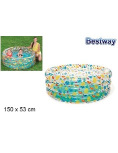 PISCINA TRANSPARENTE SEA LIFE 150X53CM