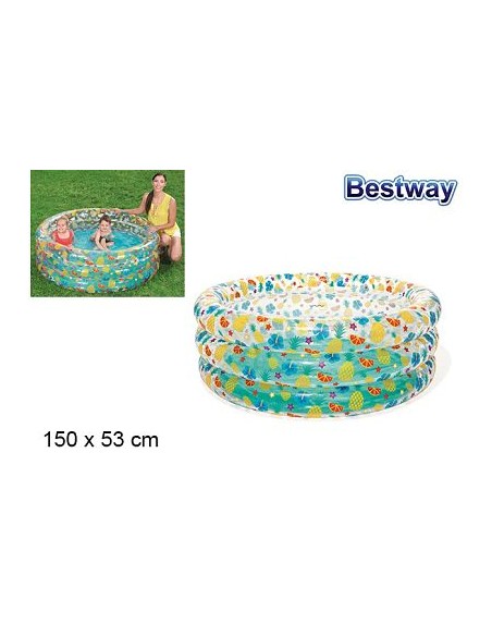 PISCINA TRANSPARENTE SEA LIFE 150X53CM