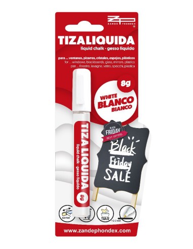 ROTULADOR TIZA LIQUIDA 8GR BLANCO