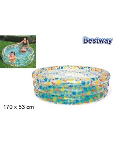 PISCINA TRANSPARENTE SEA LIFE 170X52CM