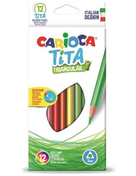 LAPIZ COLOR 12UND TITA TRIANGULAR
