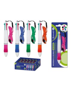 BOLIGRAFO 5 EN 1 C/ CINTA COLGANTE