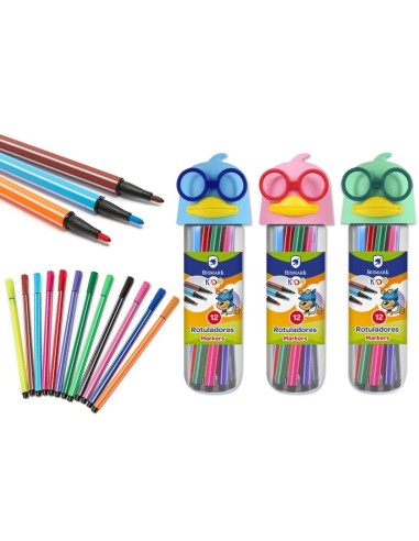 ROTULADORES 12 UNIDADES PATITO