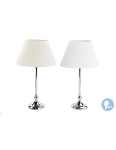 LAMPARA SOBREMESA METAL POLIESTER 24X24X45 2 SURT.