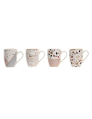 MUG PORCELANA 11,5X8,3X10,5 340ML TERRAZO 4 SURT.