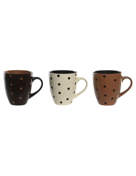 MUG GRES 13X9,5X10,5 300 ML, 3 SURT.