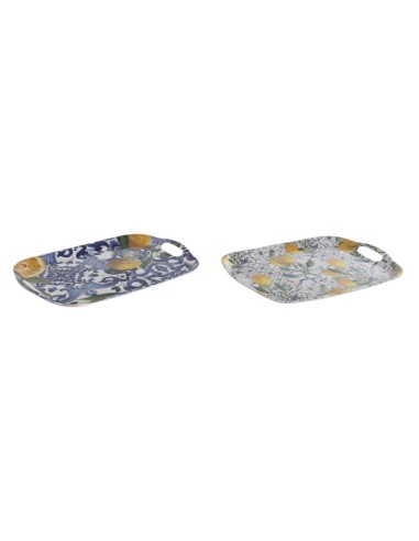 BANDEJA MELAMINA 40,5X29X2,5 AZULEJOS 2 SURT.