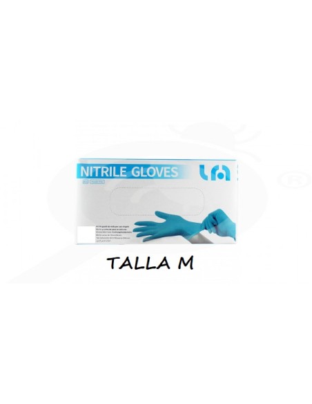 GUANTE NITRILO TALLA M 100UND