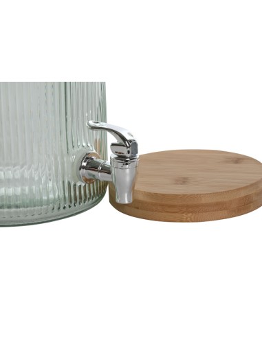 DISPENSADOR BEBIDAS CRISTAL BAMBU 18X18X31 5,5L