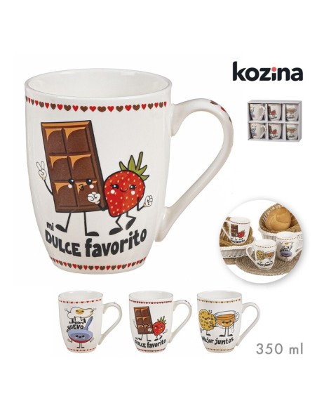 MUG DESAYUNOS 350 ml SURT/3