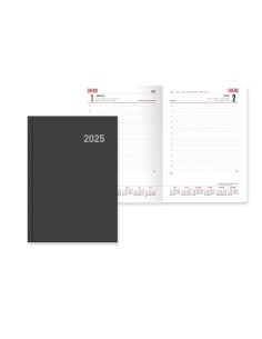 AGENDA PARIS D/P 15X21 NEGRA CAS 2025