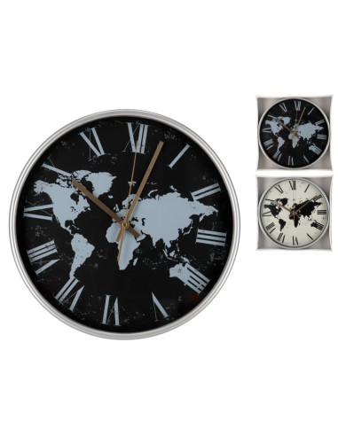RELOJ DE PARED MUNDI 30CM -2 SURT.
