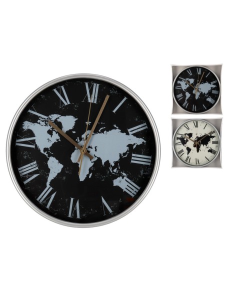 RELOJ DE PARED MUNDI 30CM -2 SURT.