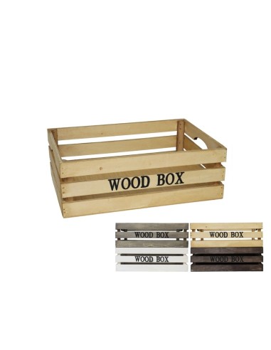 CAJA MADERA BUMP 4COL SURT 30X20X10 CM