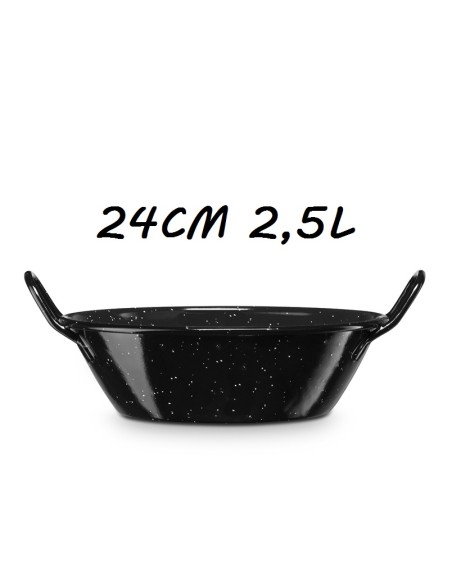 PAELLERA 24CM 2.5L HONDA BORDONADA