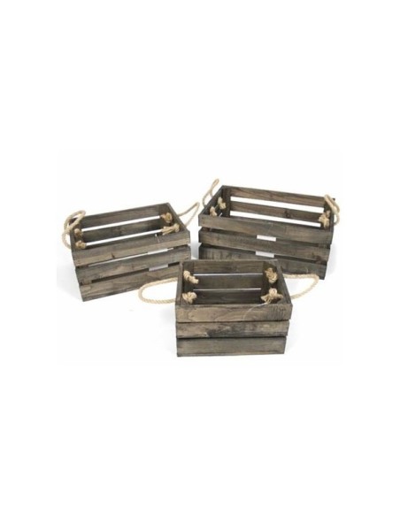 CAJA MADERA WARREN X3 MARRON