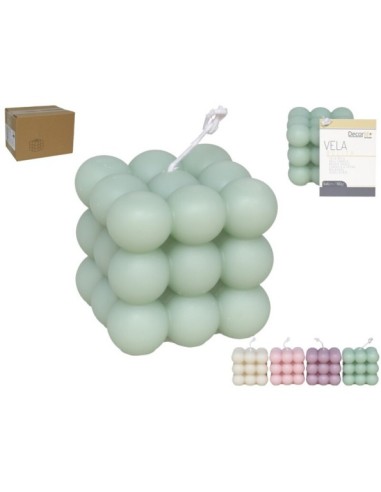 VELA BOLITA 6X6CM 160G 4 STD