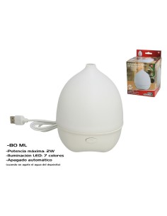 HUMIDIFICADOR ULTRASÓNICO C/ LED 12,5 CM