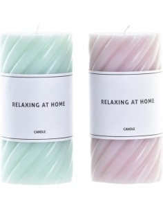 VELA CERA 7X7X14 475 GR. ESPIRAL 2 SURTIDO