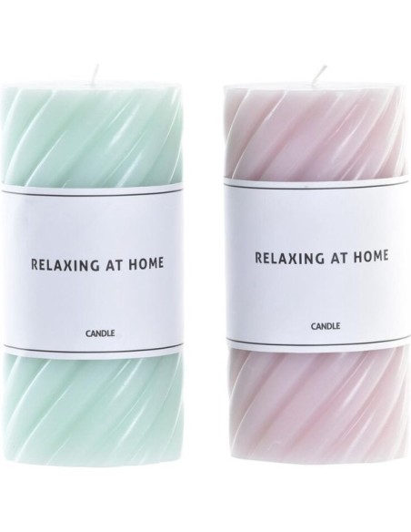 VELA CERA 7X7X14 475 GR. ESPIRAL 2 SURTIDO