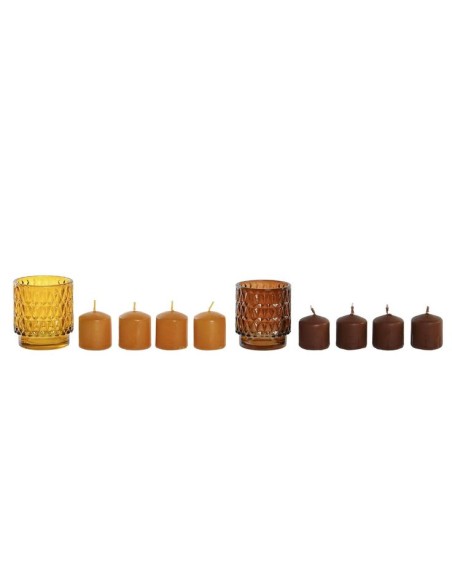 VELA SET 4 CERA CRISTAL 7X7X8 36 GR, 2 SURT.