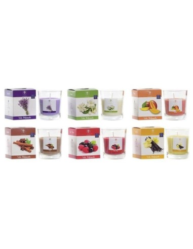 VELA CERA CRISTAL 8X8X9 30 HORAS AROMAS 6 SURT.