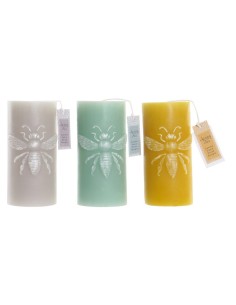 VELA CERA 7X7X14 ABEJA 3 SURTIDO