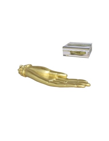 PORTA-INCIENSO WOODEN HAND 19,7X4,8X2,5CM