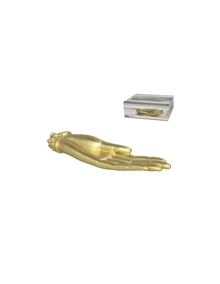 PORTA-INCIENSO WOODEN HAND 19,7X4,8X2,5CM