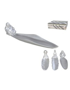 PORTA-INCIENSO SILVER 20,5X4,2X5,8CM 3 SURT.