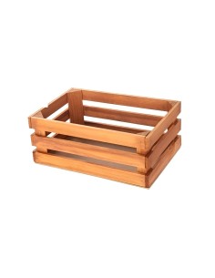 CAJA MADERA LISTONES MARRÓN
