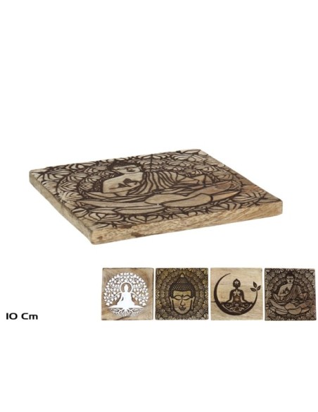 POSAVASOS BUDA 10X10CM 4STD
