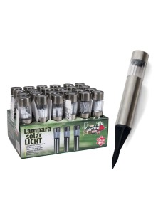 LÁMPARA SOLAR ACERO LICHT
